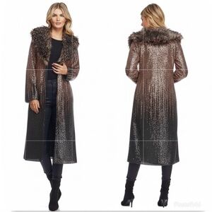 Donna Salyers Fabulous Furs
Confetti Ready Sequin Duster
Medium New With Tag!